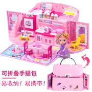 Barbie Set Gift Box Villa Castle Tote Girl Toy House Princess Children Birthday Gift - Búp bê / Phụ kiện