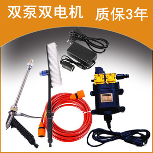 车载洗车器12v高压家用220v便携式双泵小型洗车机水抢冲汽车神器