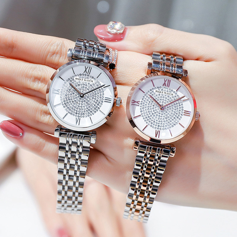 2020新款正品满天星手表女钢带防水镶钻星空网红款时尚潮流石英表