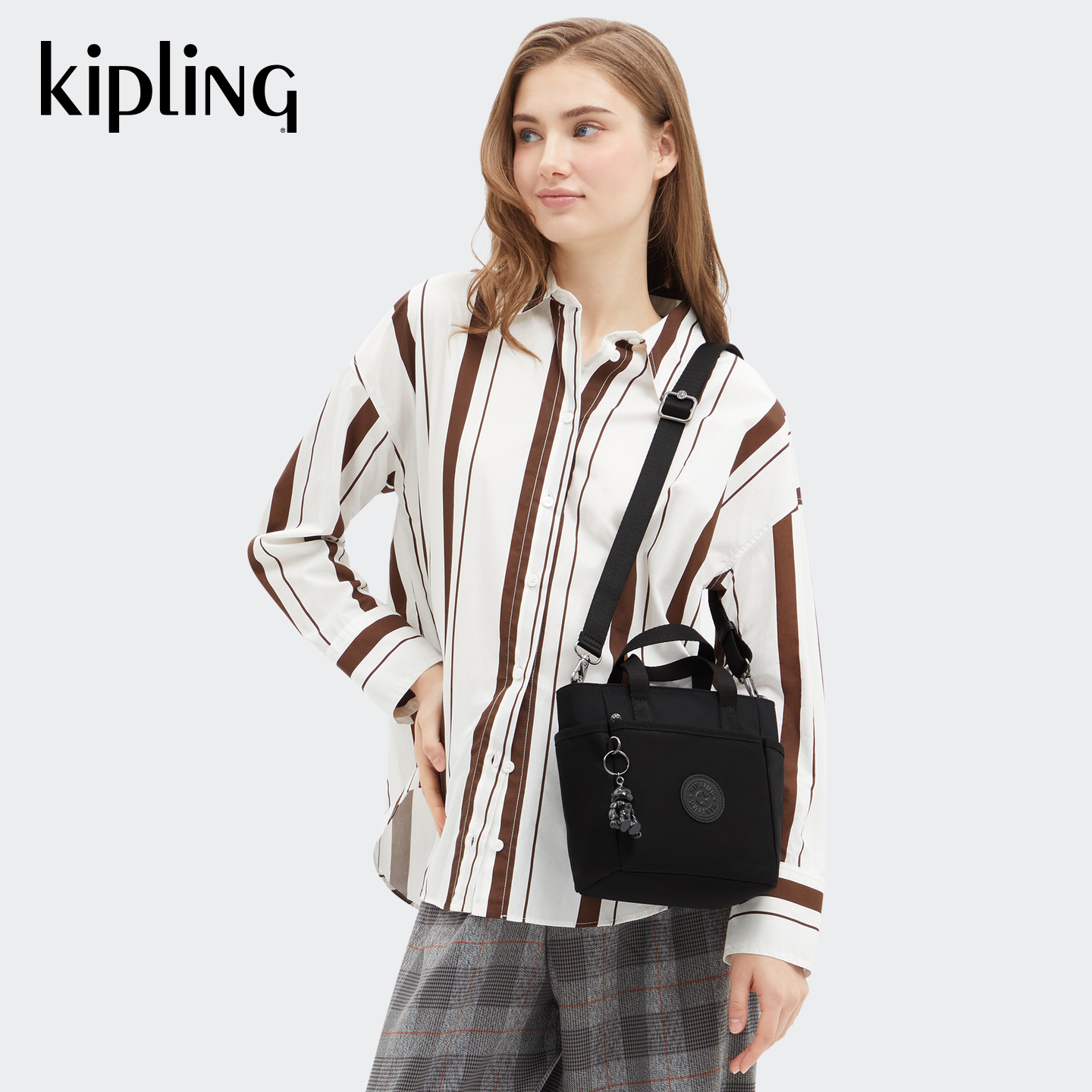 Kipling女款2025秋冬新款轻便帆布包时尚手提包单肩斜挎包|PATYA