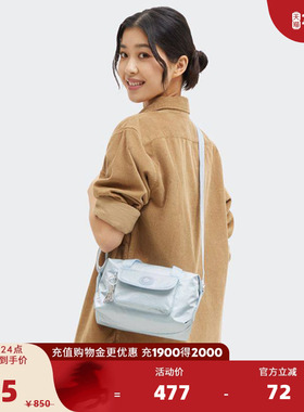 Kipling女款轻便帆布2025新款保龄球包单肩包斜挎包手提包|BRYNNE