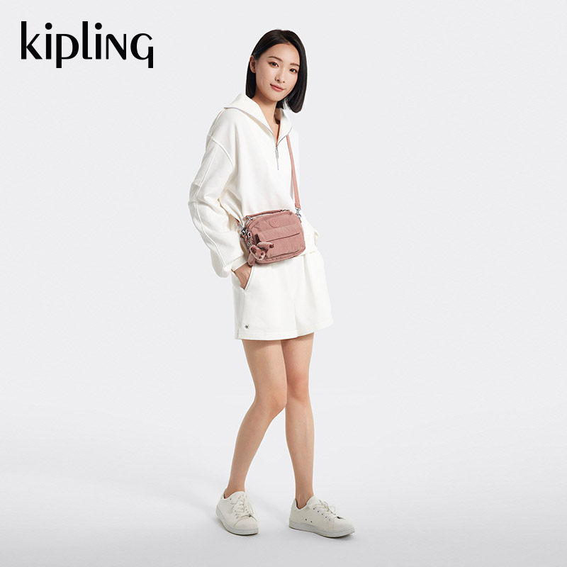 kipling女款2023秋冬新款轻便小巧多背法斜挎包小方包|PUCK|CANDY属于什么档次？