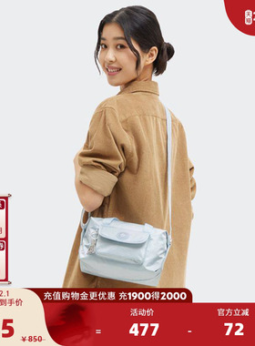 Kipling女款轻便帆布2025新款保龄球包单肩包斜挎包手提包|BRYNNE