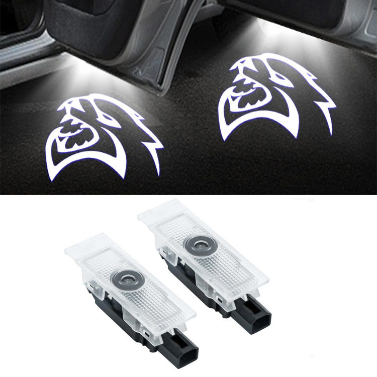 适用于道奇迎宾灯Dodge Challenger SRT led车门镭射灯投影改装灯