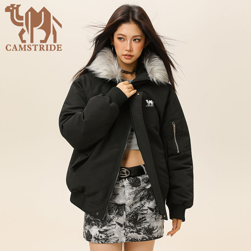 CAMSTRIDE棉服男女款2025新款秋冬季加厚保暖棉衣外套棉袄子冬装