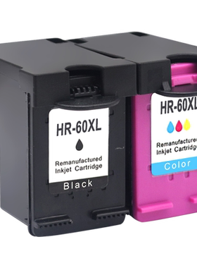 MAG适用惠普HP60XL墨盒F2480 F2568 C4680 C4750 C4635 C4640 C4650 D110A D1660打印机油墨黑色彩色墨水盒60
