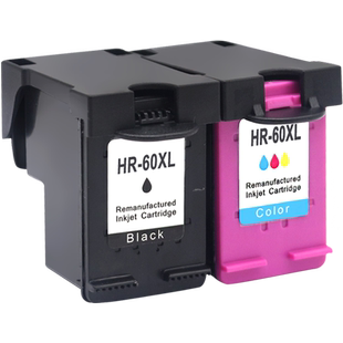 MAG适用惠普HP60XL墨盒F2480 F2568 C4680 C4750 C4635 C4640 C4650 D110A D1660打印机油墨黑色彩色墨水盒60
