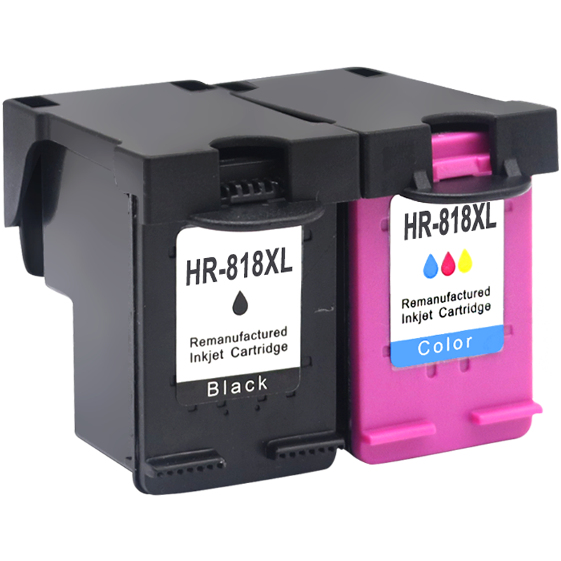 MAG适用惠普HP818XL墨盒F2418 F2488 F4288 C5688 4788打印机墨盒D1668 D2568 D2668 D5568油墨水盒黑色彩色