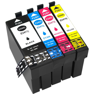 MAG适用 爱普生34XL墨盒T3471XL墨水盒Epson WF-3720DWF WF-3725DWF彩色打印机墨盒WF-3720DWF喷墨打印机油墨