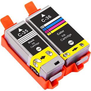 MAG适用 佳能ip100墨盒ip110打印机墨盒PGI-35BK CLI-36C墨盒mini260 mini320便携式照片打印机墨水盒黑彩色