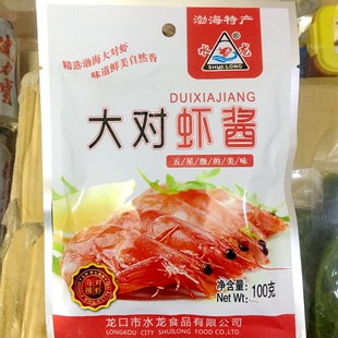 水龙 即食山东正宗大对虾酱 拌面饭烟台特产海鲜酱火锅蘸料100g