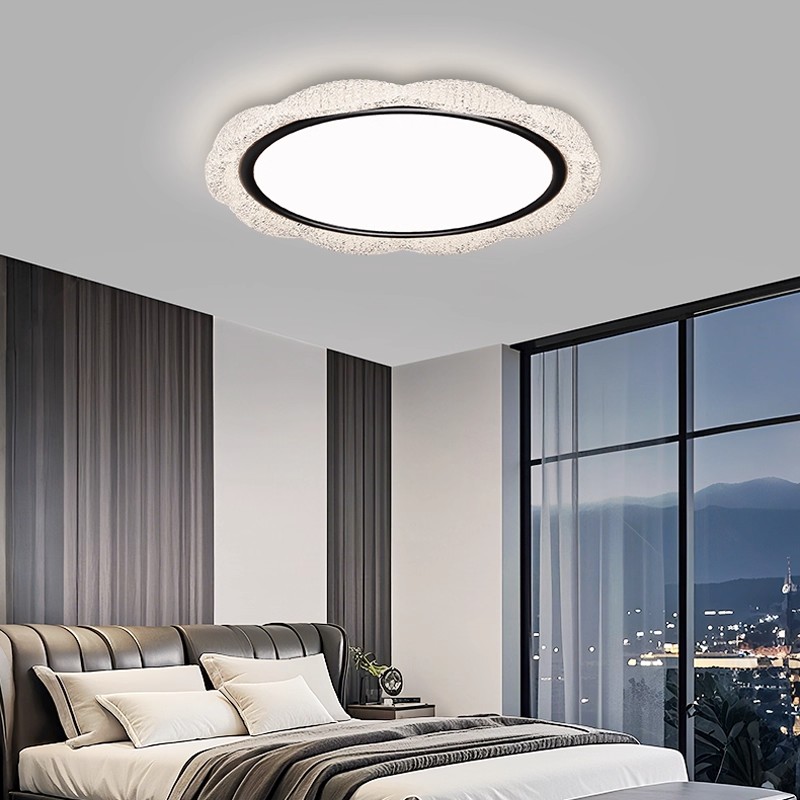 灯品仕房间卧室灯主卧中山灯具高端树脂意式超亮书房卧室吸顶灯