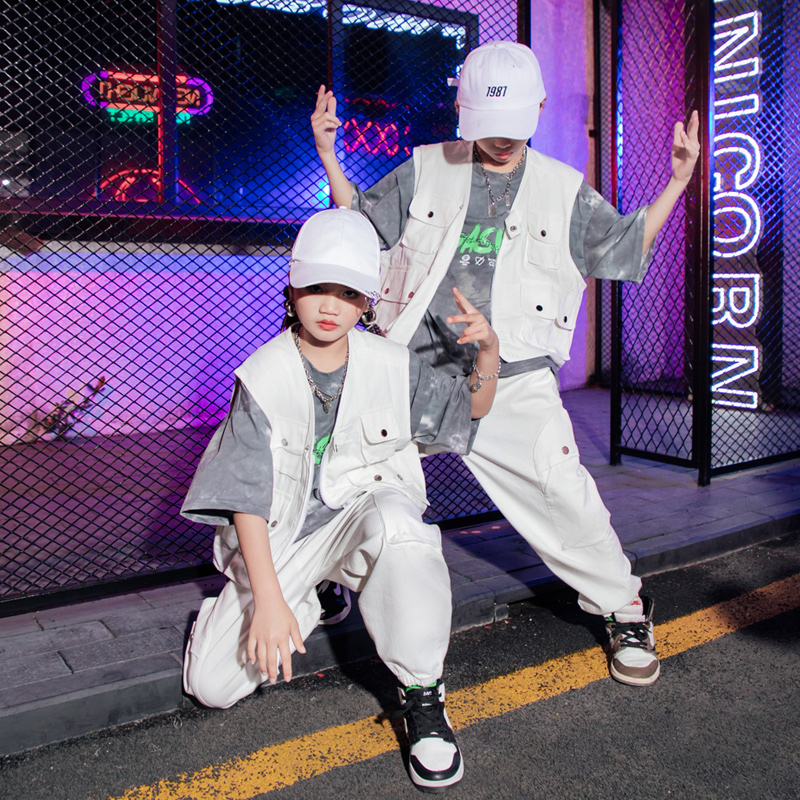 男童嘻哈hiphop潮牌街舞服装女