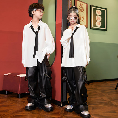 闪仔中性嘻哈街舞儿童演出服团购