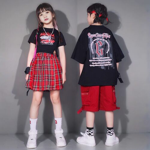 闪仔男女嘻哈街舞演出服团购更优