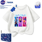 NASA猎魔女团女童纯棉短袖 夏季 POP风中大童百搭宽松洋气T恤上衣