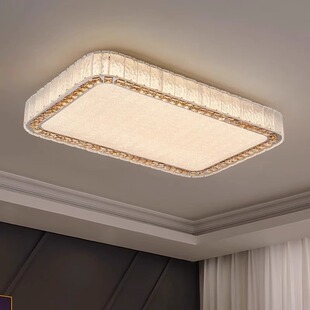 轻奢水晶客厅吸顶灯后现代高级感主卧房间灯创意全光谱护眼卧室灯