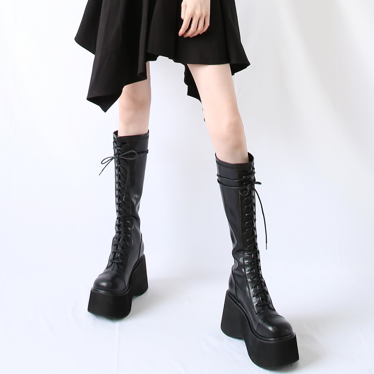 JUICEPARK厚底骑士靴早买早便宜