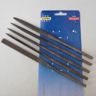 库存老货奥飞工具大号什锦锉5x180mm5件套金工整形锉手工休整锉刀