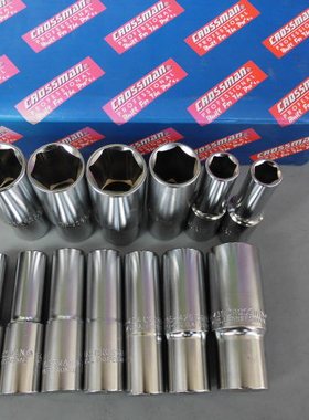 进口工具CROSSMAN美国十字牌大飞长套筒1/2系列公制六角加长套筒