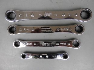 包邮美国原装进口snapon实耐宝双头棘轮扳手快速扳手片卡拉扳手