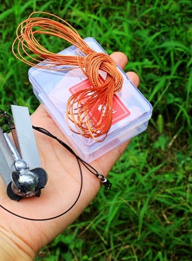 融趣野钓可折叠4刀片水草刀掏草窝洞神器除草器割捞草锚刀便携款