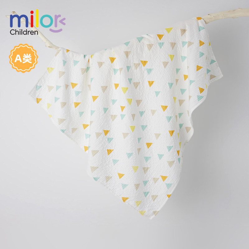 米乐熊婴儿浴巾纯棉吸水纱巾被子布盖毯洗澡包被新生儿宝宝用品,婴童用品,婴童毛毯/盖毯,淘宝优惠券,粉丝福利购,淘宝优惠卷