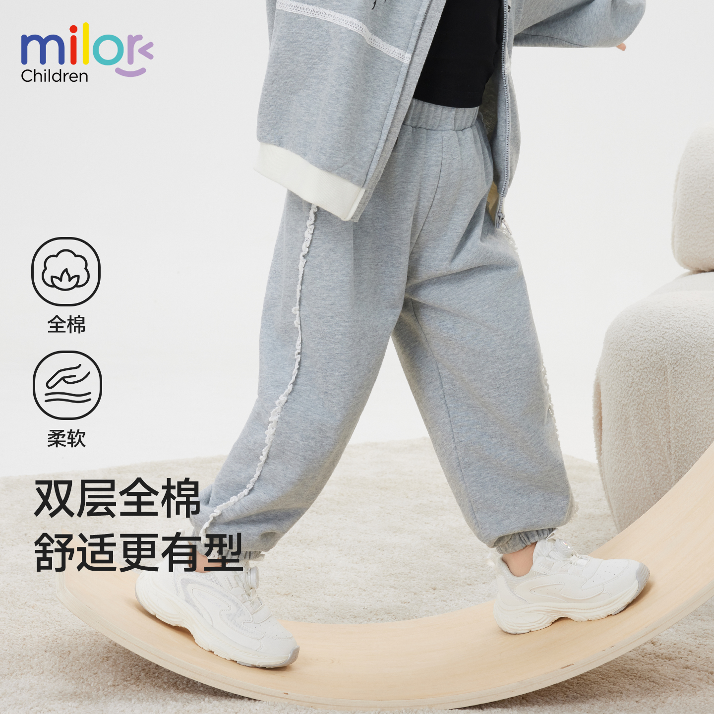 女童裤子春秋款2025新款