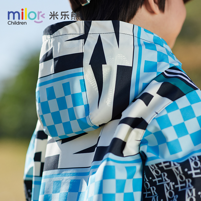 男童外套儿童秋装新款连帽防风