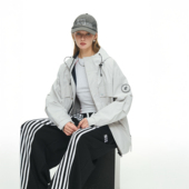 美式 冲锋衣夹克 情侣连帽休闲短外套女户外宽松时尚 潮牌秋季 新款