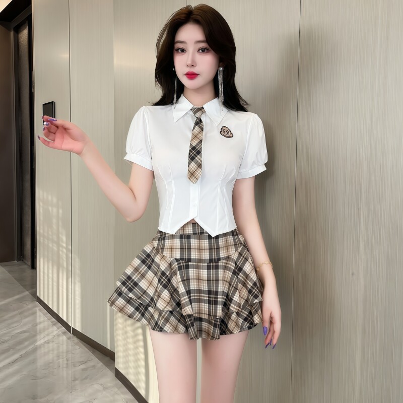 足浴工作服足疗女技师衣服养生馆spa桑拿洗浴柔式按摩性感制服裙