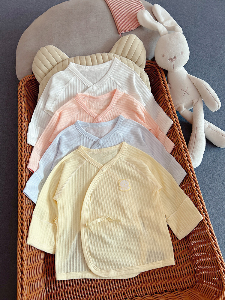 BABY COTTON TOPS LONG-SLEEVED HALF-BACKS MENS AND WOMENS BABIES THIN BONELESS CARDIGAN CLOTHES