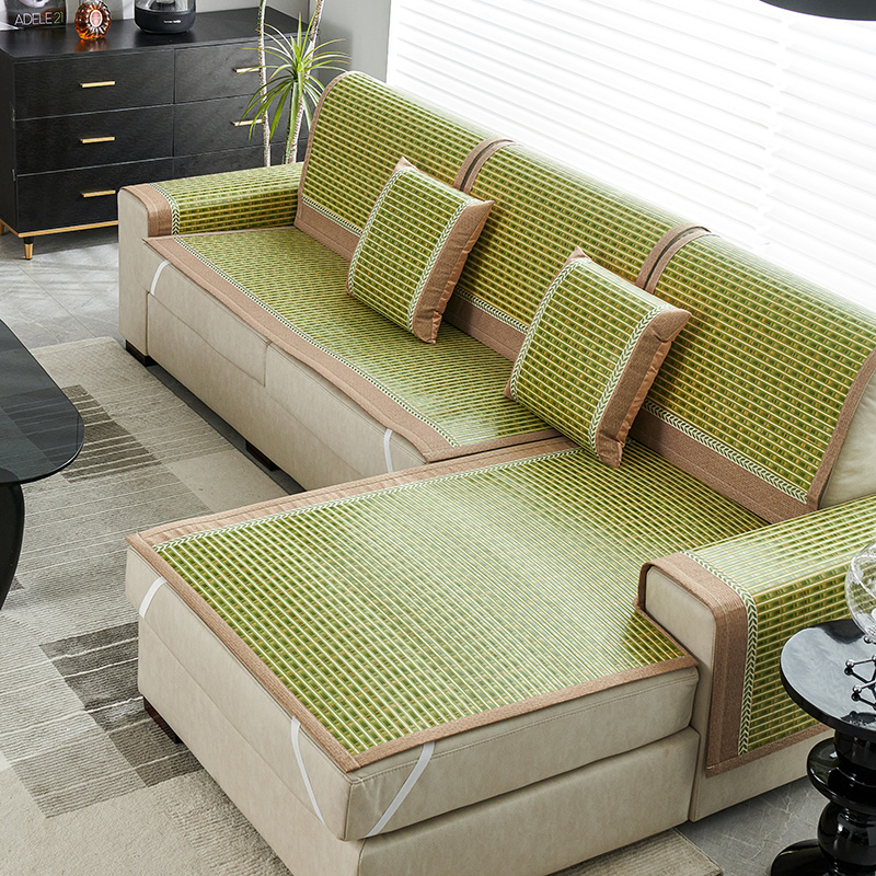 沙发垫夏季凉席垫双面夏天款客厅坐垫子竹席中式简约沙发套罩定做