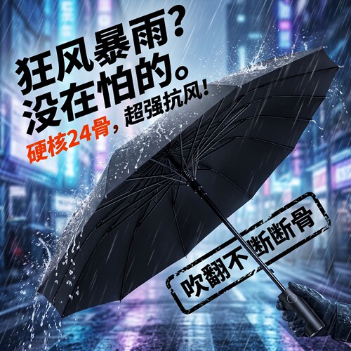 伞晴雨两用女大号全自动晴雨两用伞防紫外线加厚加大抗风暴太阳伞