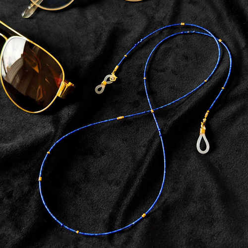 青金石项链新中式毛衣链万能项链