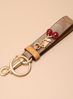 樱桃钥匙扣汽车钥匙链欧美时尚女车钥匙挂饰创意高档包包挂件