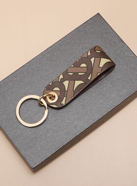 真皮高档钥匙扣欧美时尚女款锁匙扣男女士情侣汽车钥匙链挂件礼物