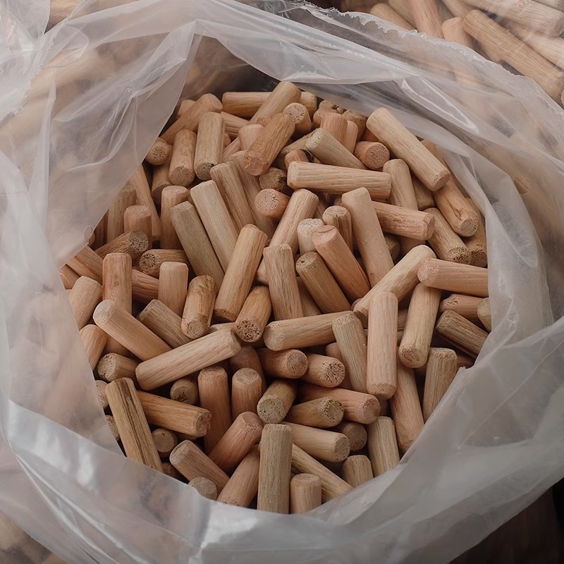 斜纹连接木棒圆木榫木塞木肖木钉楔子吉他连接件直径6MM*长30MM