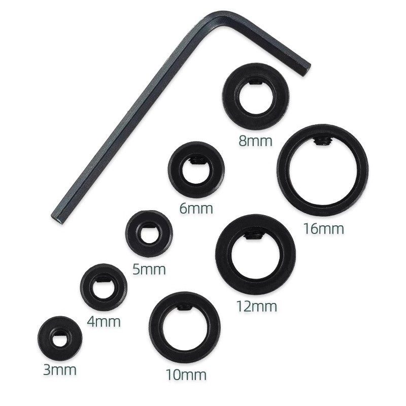 钻头限位环麻花钻定位圈定位器限位圈定深器8件套3-16mm打孔开孔