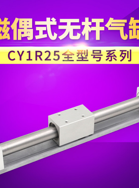 SMC型无杆气缸CY1R25缸径CDY1R CY3R 磁偶式气缸450X680X100X700