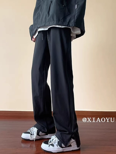 Альпинистские осенние спортивные штаны, в американском стиле, свободный прямой крой, подходит для подростков