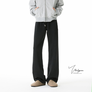 子垂感显瘦微喇裤 V37美式 潮牌直筒休闲裤 男秋季 cleanfit水洗卫裤