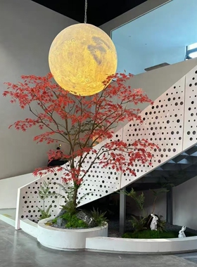 仿真红枫树仿真树装饰树仿生树绿植仿真植物商场大型景观室内装饰
