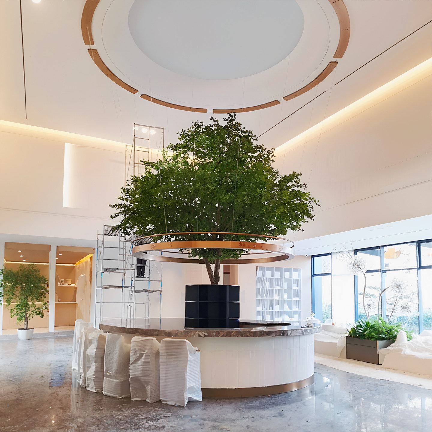 仿真榕树假树大型植物装饰装饰树