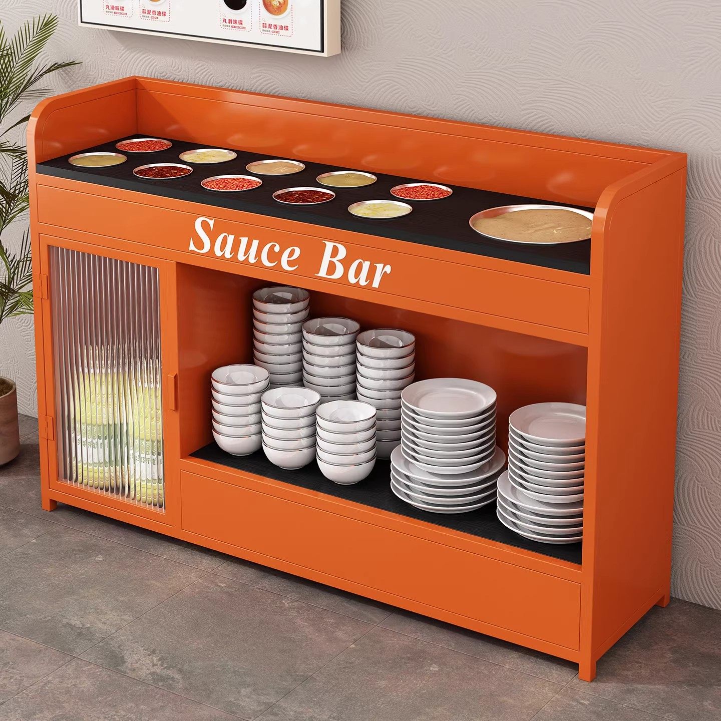 调料台商用火锅调料台蘸料柜火锅店饭店餐厅麻辣烫酱料柜一体料台,商业/办公家具,调料台,淘宝优惠券,粉丝福利购,淘宝优惠卷