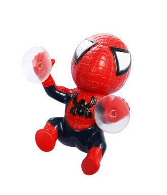 车载蜘蛛侠卡通公仔 Q版吸盘蜘蛛侠公仔 装饰 创意摆件 汽车饰品