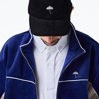 【法国】HELAS 25FA CLASSIC CORDUROY CAP黑色经典灯芯绒棒球帽