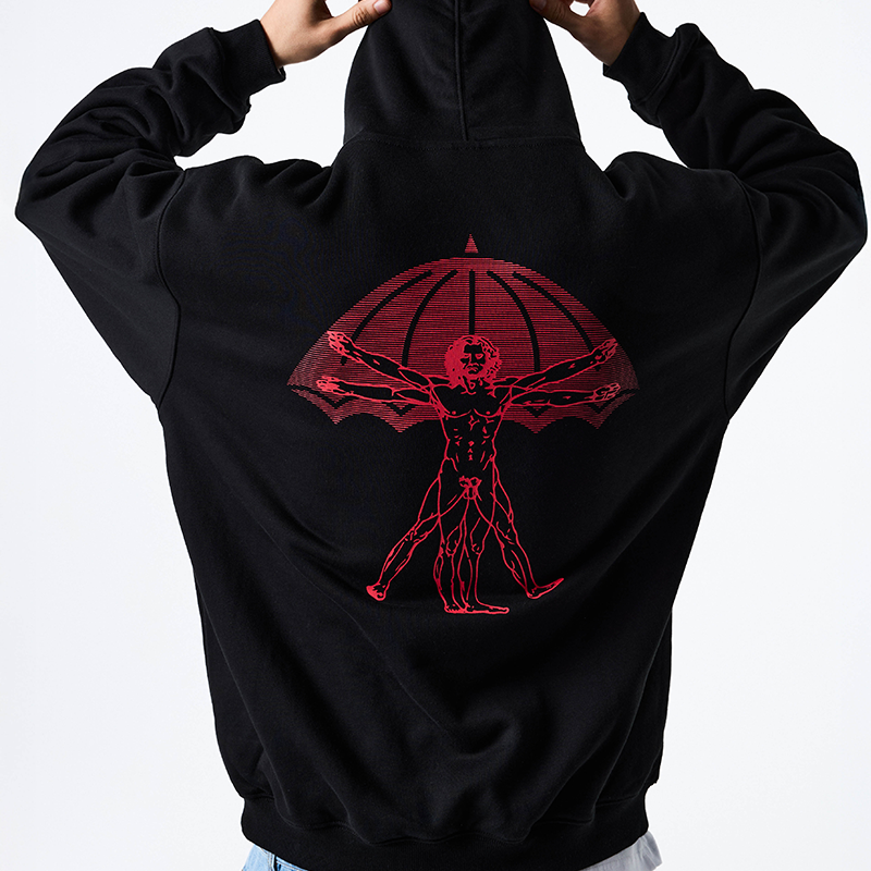 【法国】HELAS 25FA VITRUVE HOODIE维特鲁夫双色主题戴帽卫衣