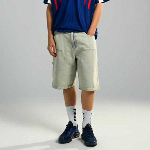 【法国】HELAS 26SP DIEUX GRECS JEANS亮蓝色主题满印牛仔裤