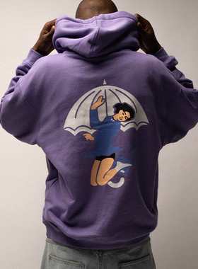 【法国】HELAS 25WIN SKATING HOODIE溜冰主题雨伞LOGO连帽卫衣